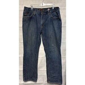 Ariat FR M4 Low Rise Boot Jeans Mens 38x34 Blue Flame Resistant Work Denim Pants